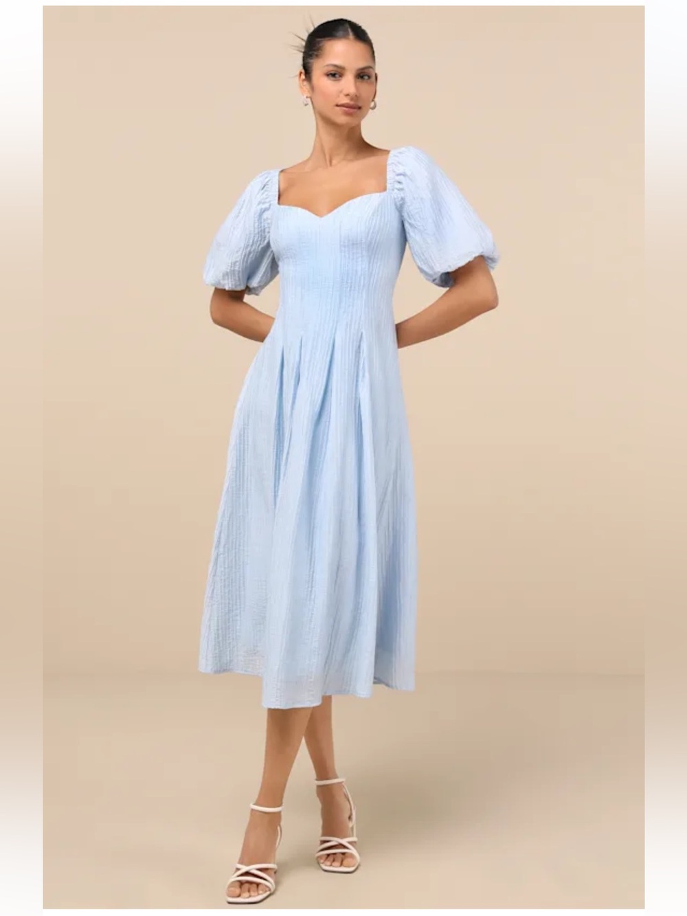 Lulus Dress S Summer Blue